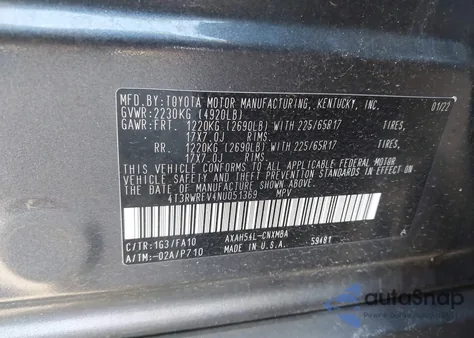 2022 Toyota Rav4 Hybrid Xle from USA, damaged, VIN 4T3RWRFV4NU051369